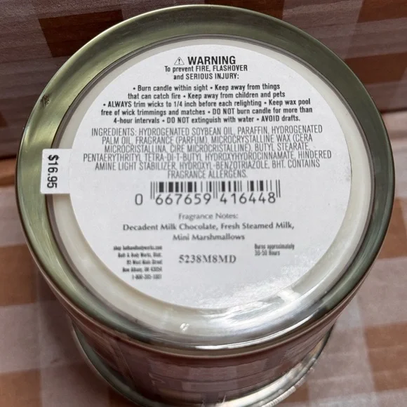 NEW B&BW Hot Cocoa & Cream Single wick candle - Picture 4 of 4